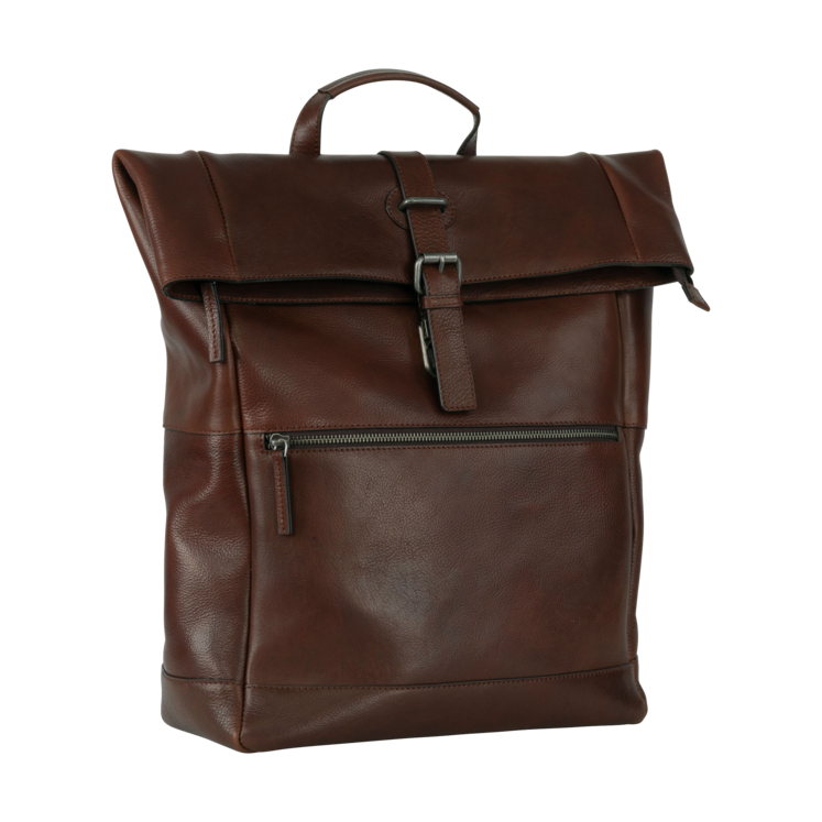 Leonhard Heyden Roma Rucksack Rolltop Braun Weihnachtsangebot