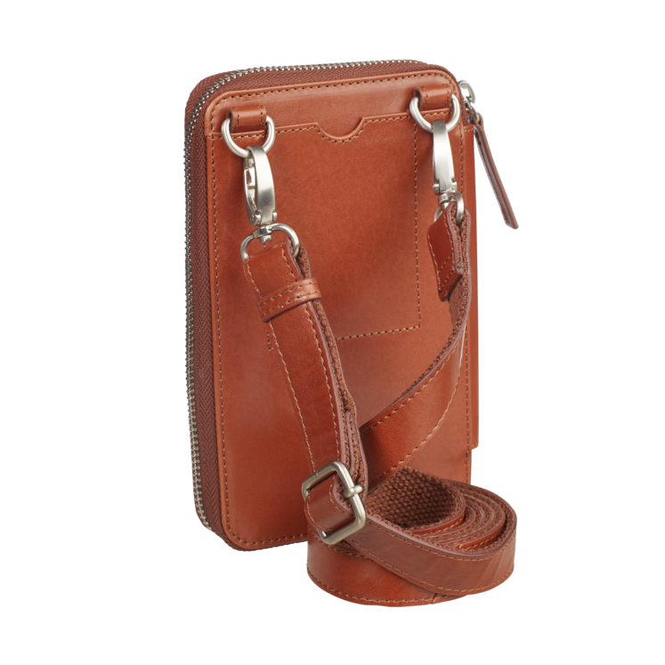 Leonhard Heyden Cambridge Handy-Umhängetasche Cognac Saisonale Angebote