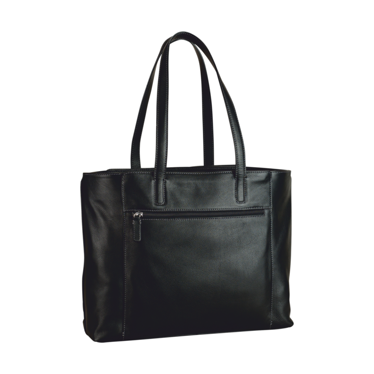 Leonhard Heyden Nizza Business-Shopper 3 Fächer Schwarz Kostenloser Versand