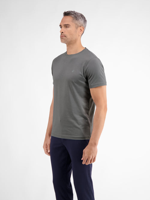 ﻿Lerros Basic T-Shirt mit Logostitch, unifarben Bis zu 55% Rabatt