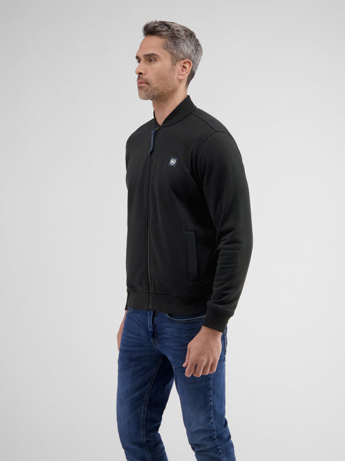 Lerros Sweatjacke mit Collegekragen Nur noch ein Tag übrig