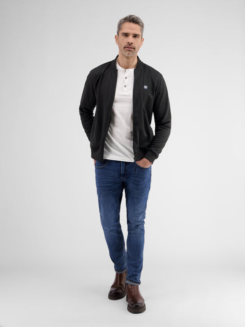 Lerros Sweatjacke mit Collegekragen Nur noch ein Tag übrig