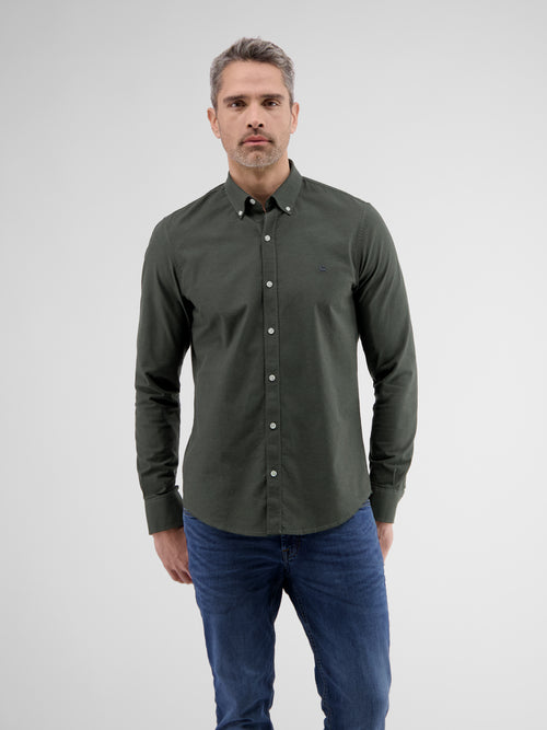 Lerros Oxfordhemd mit Stretchanteil und Button-down-Kragen Fabrikladen