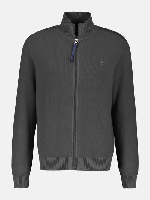 Lerros Leichte Strickjacke für Herren mit schmaler Rippstruktur Online