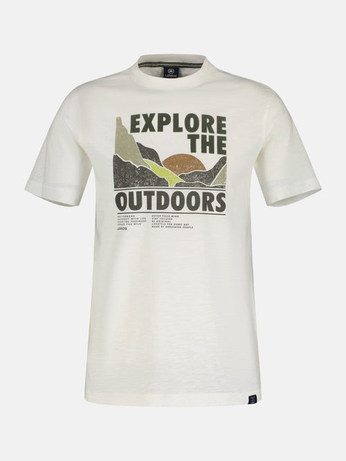 Lerros T-Shirt mit Outdoor-Brustprint im Angebot