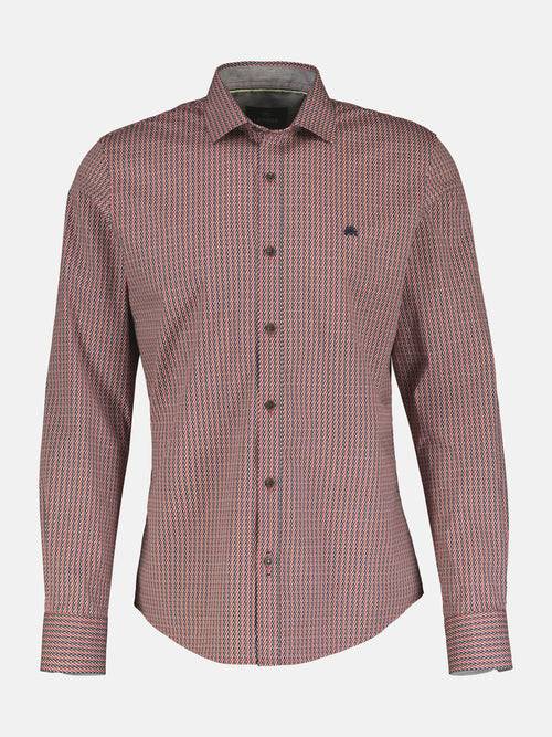 Lerros Herren Langarmhemd in Poplin-Stretchqualität Schlussverkauf