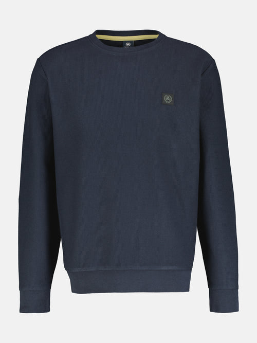 Lerros Herren Sweatshirt in weicher, vorgewaschener Strukturqualität Sonderangebot