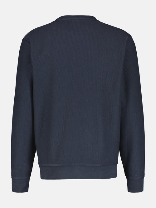 Lerros Herren Sweatshirt in weicher, vorgewaschener Strukturqualität Sonderangebot