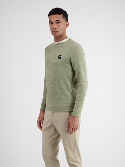 Lerros Herren Langarmshirt in Strukturqualität Versandkostenfrei