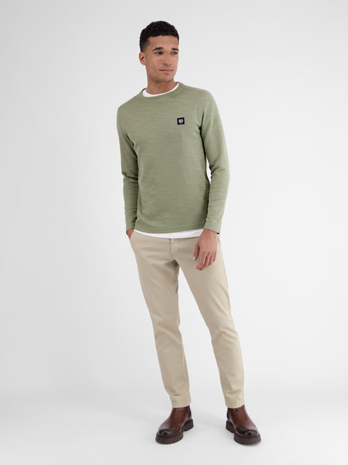 Lerros Herren Langarmshirt in Strukturqualität Versandkostenfrei