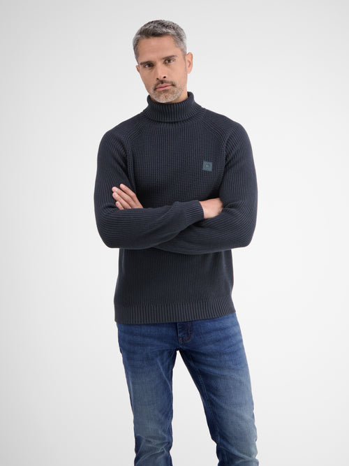 Lerros Stilvoller Rollkragenpullover in Strukturstrickqualität Jubiläumsangebot
