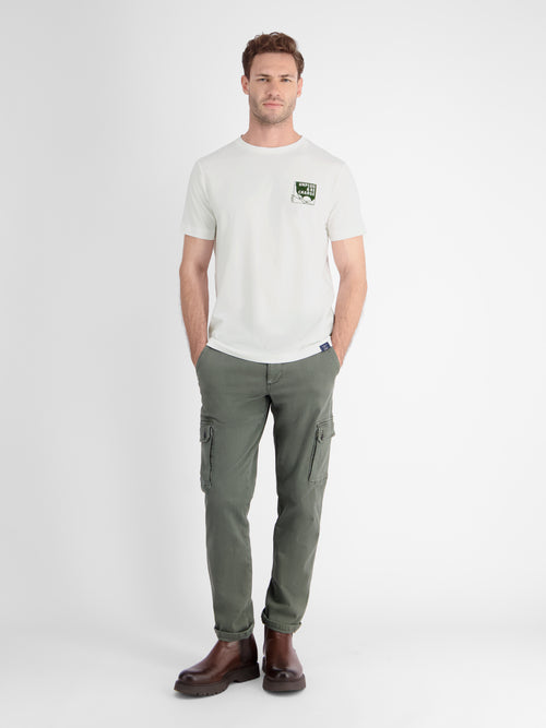 Lerros Herren T-Shirt mit kleinem Mottoprint Neueste Mode