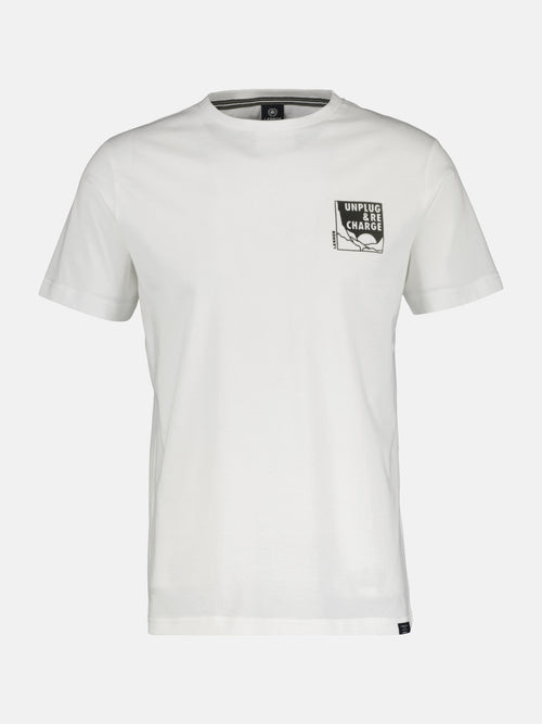 Lerros Herren T-Shirt mit kleinem Mottoprint Neueste Mode