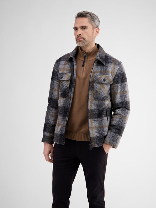 Lerros Kernige, gefütterte Hemdjacke, kariert Online Outlet