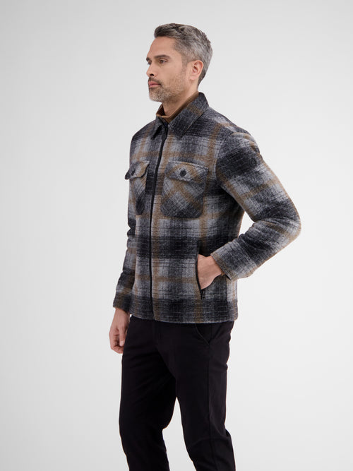 Lerros Kernige, gefütterte Hemdjacke, kariert Online Outlet