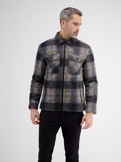 Lerros Kernige, gefütterte Hemdjacke, kariert Online Outlet