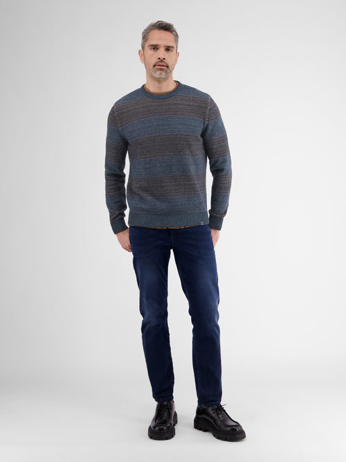 Lerros Strickpullover in Melange-Streifenoptik Begrenzte Freigabe