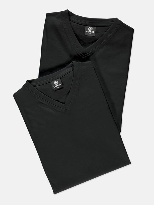 Lerros V-Neck Doppelpack Herren T-Shirt in Premium Baumwollqualität Kostenloser Versand international
