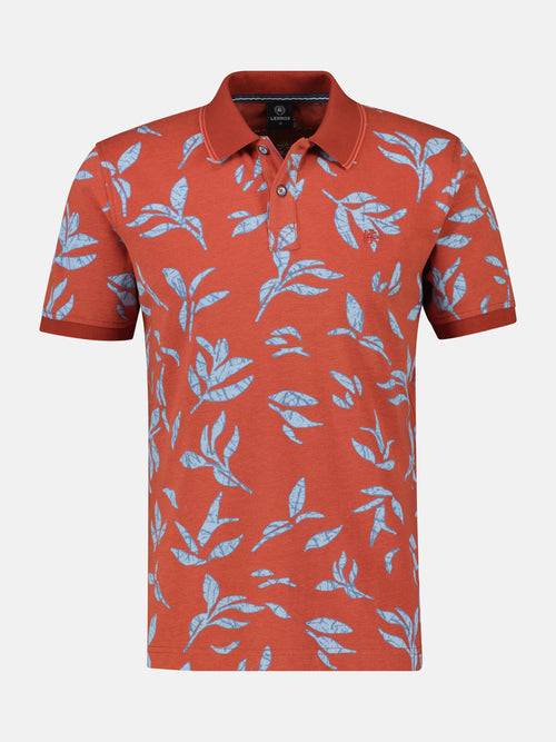 Lerros Poloshirt mit floralem Druck und abgesetzen Details Schlussverkauf