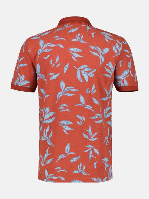 Lerros Poloshirt mit floralem Druck und abgesetzen Details Schlussverkauf