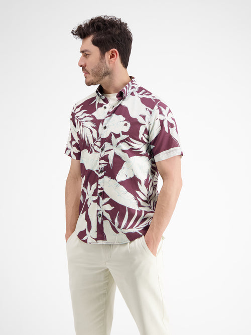 Lerros Halbarmhemd mit floralem Print Bis zu 55% Rabatt