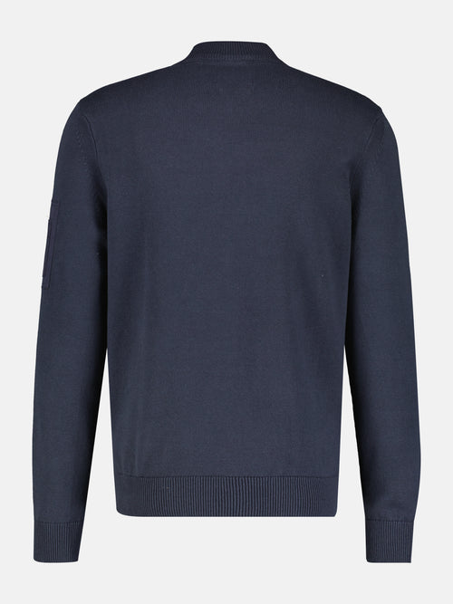Lerros Strickjacke mit College Kragen für Herren Black Friday Preise
