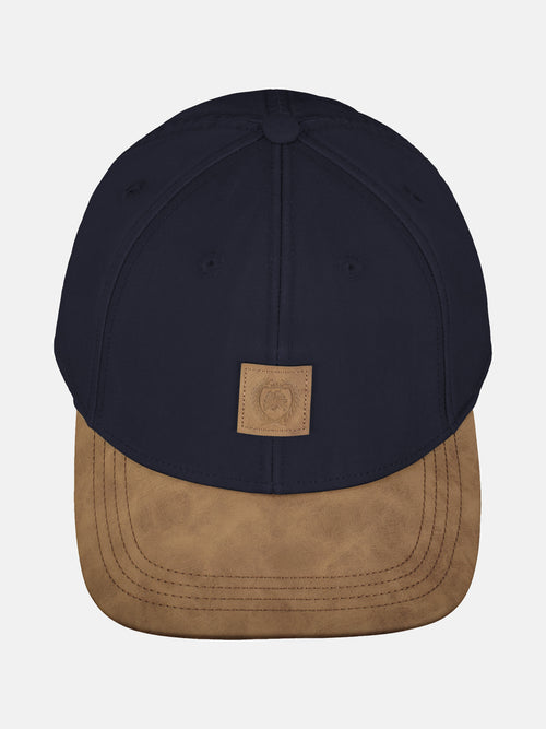 Lerros Basecap aus Canvas, mit Kunstlederschirm Kostenloser Versand