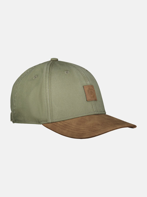 Lerros Basecap aus Canvas, mit Kunstlederschirm Kostenloser Versand