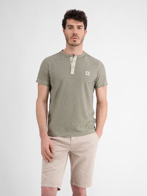 Lerros Gestreiftes Serafino-Shirt für Herren Saisonschlussverkauf