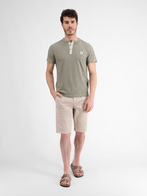 Lerros Gestreiftes Serafino-Shirt für Herren Saisonschlussverkauf