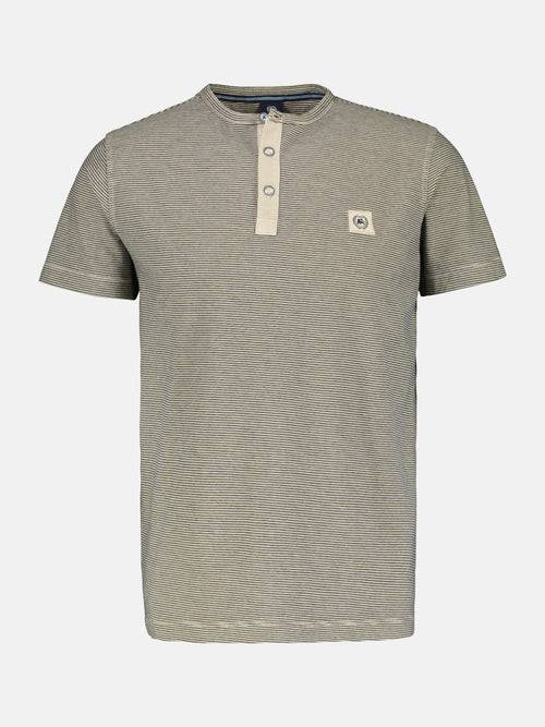 Lerros Gestreiftes Serafino-Shirt für Herren Saisonschlussverkauf