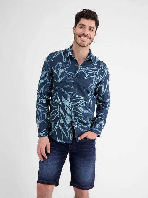 Lerros Sommerlich, leichtes Langarmhemd mit floralem Print Bestseller