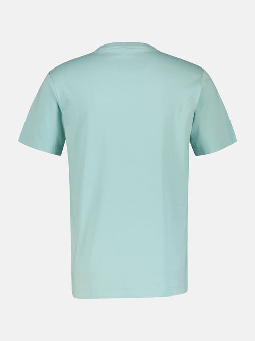 Lerros Unifarbenes T-Shirt für Herren mit Brustprint Riesige Ersparnisse