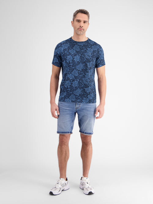 Lerros T-Shirt für Herren mit floralem Print Begrenzte Freigabe