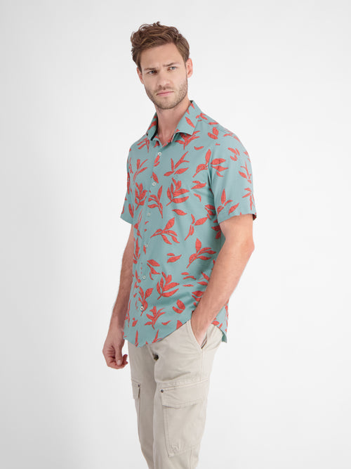 Lerros Kurzarmhemd mit floralem Print Bis zu 55% Rabatt