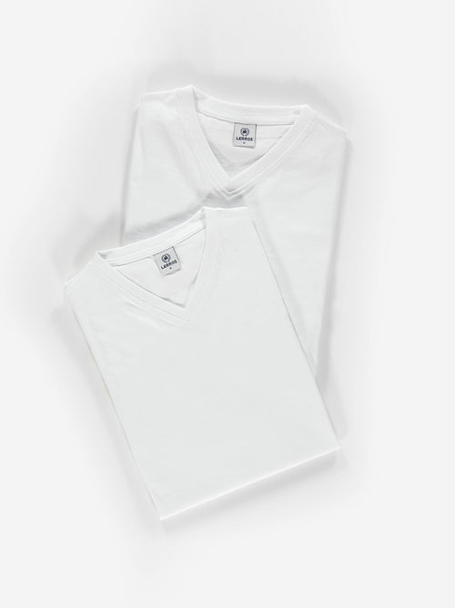 Lerros Doppelpack Herren T-Shirt, V-Neck in Premium Baumwollqualität Im Verkauf