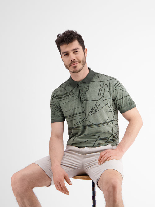 Lerros Poloshirt *Floral Lines* Black Friday