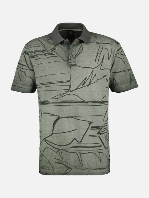 Lerros Poloshirt *Floral Lines* Black Friday
