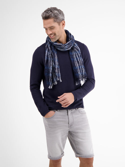 Lerros Schal mit Stripe-Check-Muster Fabrikpreis
