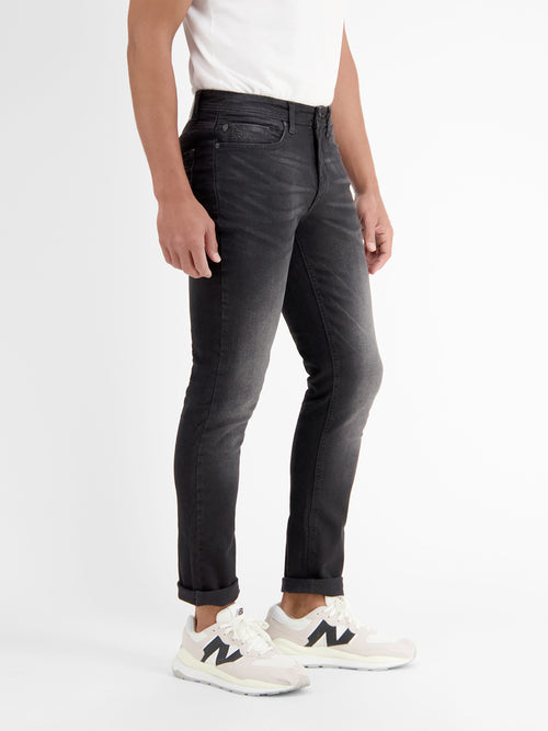 Lerros BAXTER 5-Pocket-Denim im Used-Look, RELAXED FIT, black Versandkostenfrei