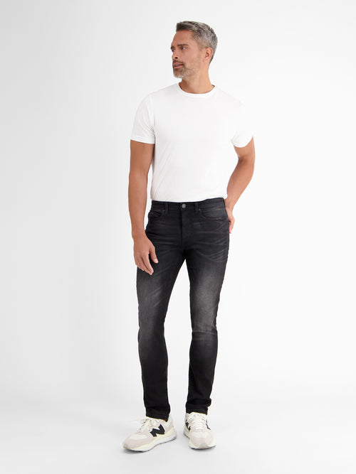 Lerros BAXTER 5-Pocket-Denim im Used-Look, RELAXED FIT, black Versandkostenfrei