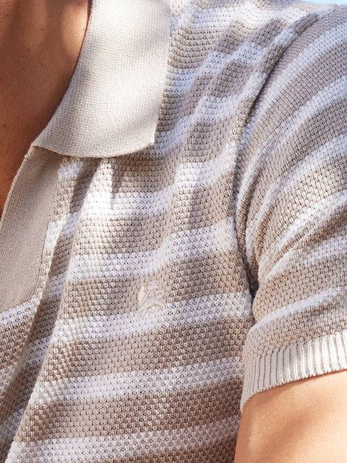 Lerros Gestreiftes Strickpoloshirt Flash Sale