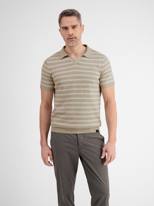 Lerros Gestreiftes Strickpoloshirt Flash Sale