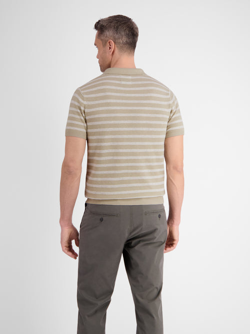 Lerros Gestreiftes Strickpoloshirt Flash Sale