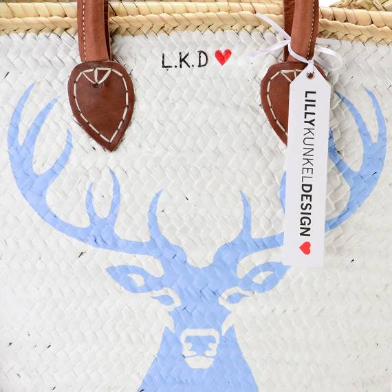 Lillykunkeldesign Oh Deer blau zollfrei