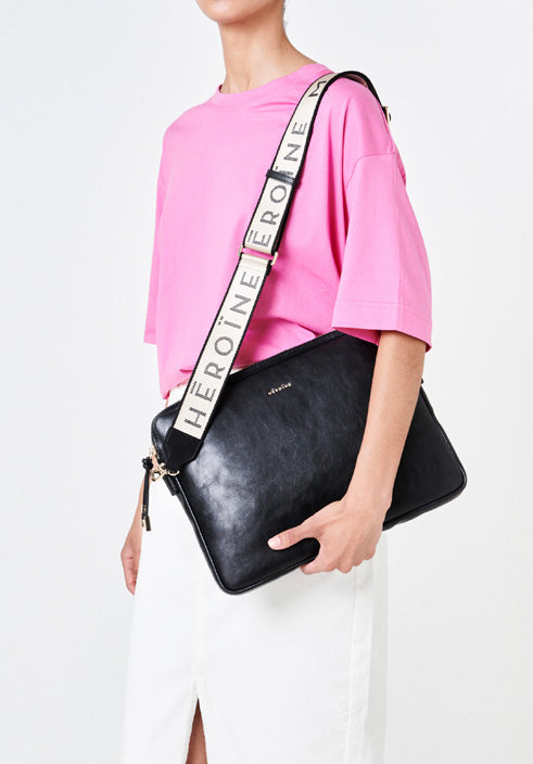 Maison Héroïne BI-COLOR LOGO SHOULDER STRAP Sonderangebot