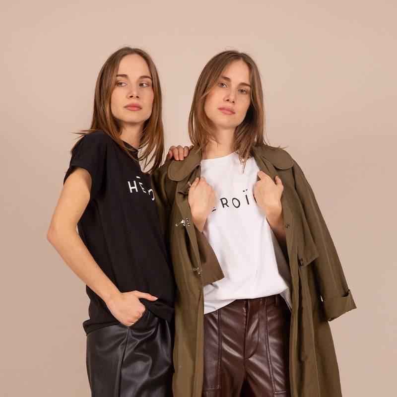 Maison Héroïne HĒROÏNE T-SHIRT BLACK Blitzangebot