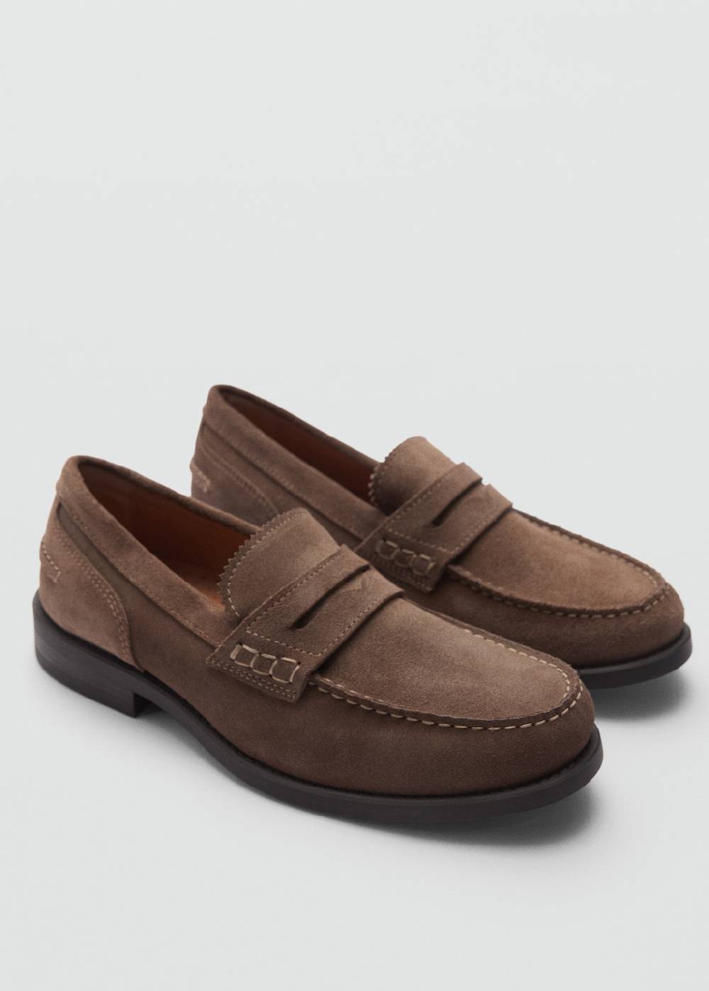 Mango Ledermokassins aus Wildleder Black Friday Preise