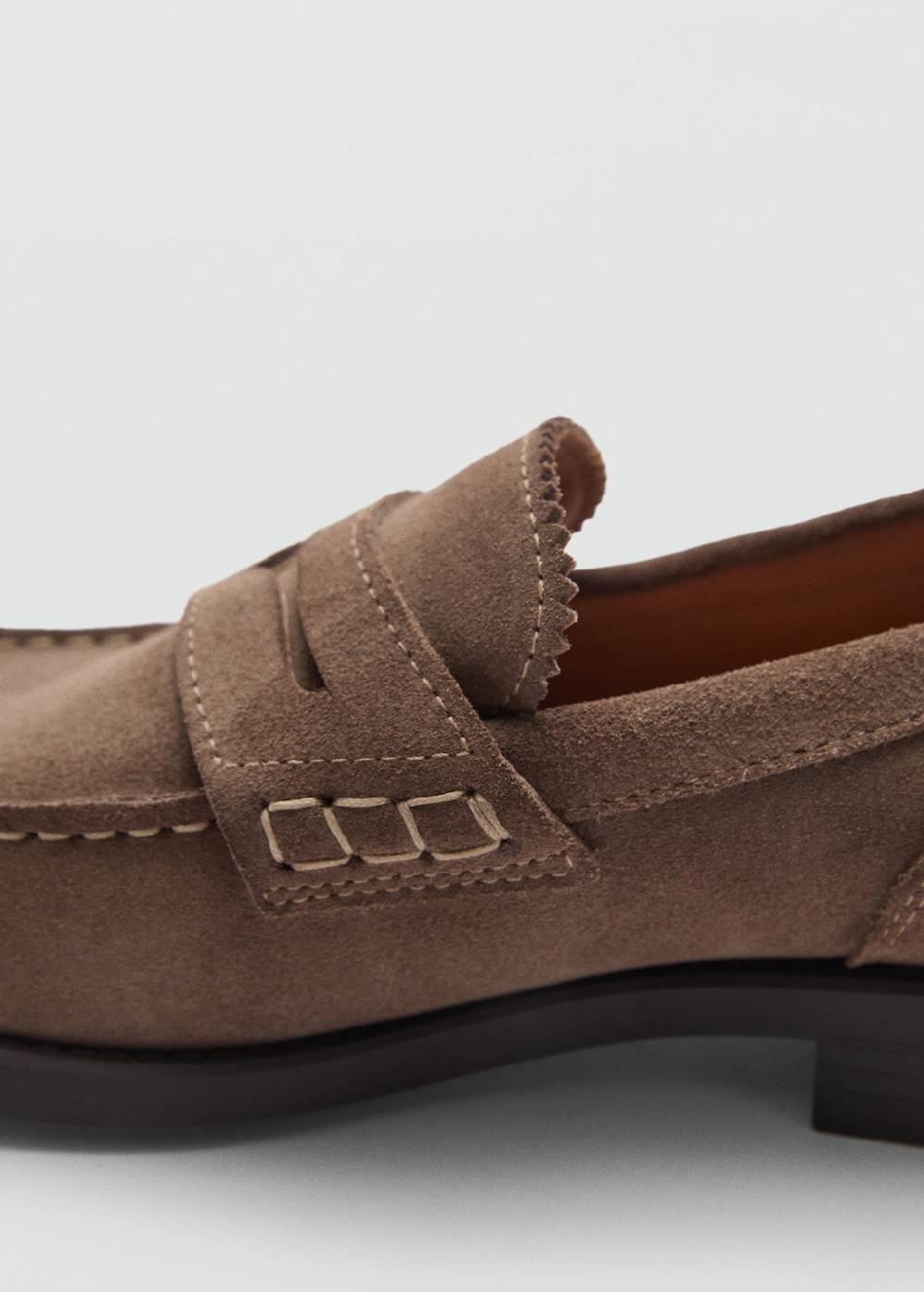 Mango Ledermokassins aus Wildleder Black Friday Preise