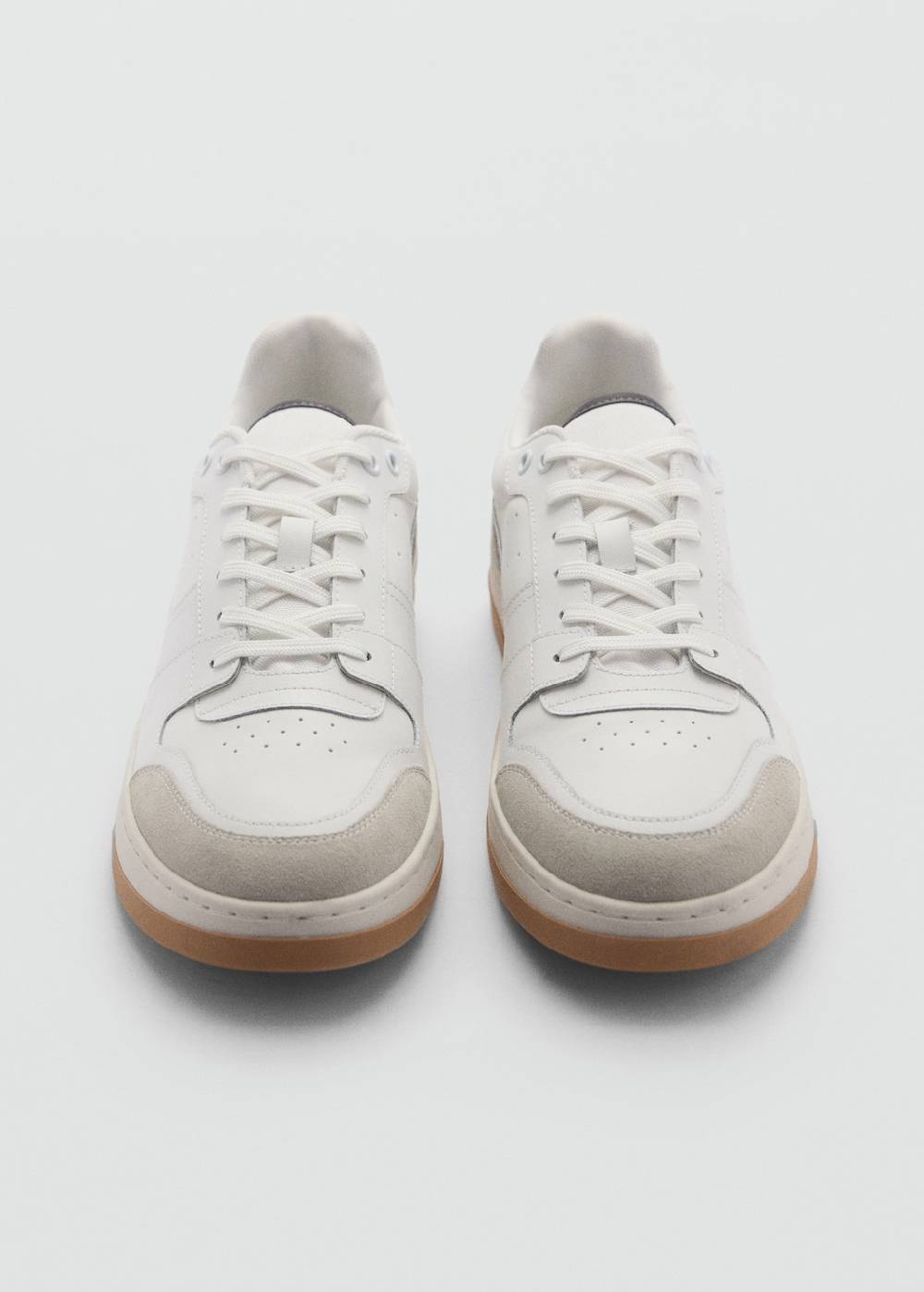 Mango Sneakers mit kontrastierenden Lederdetails Auslauf